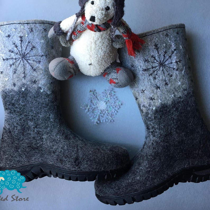 Felted Boots Boots Women Snow Boots Winter Boots