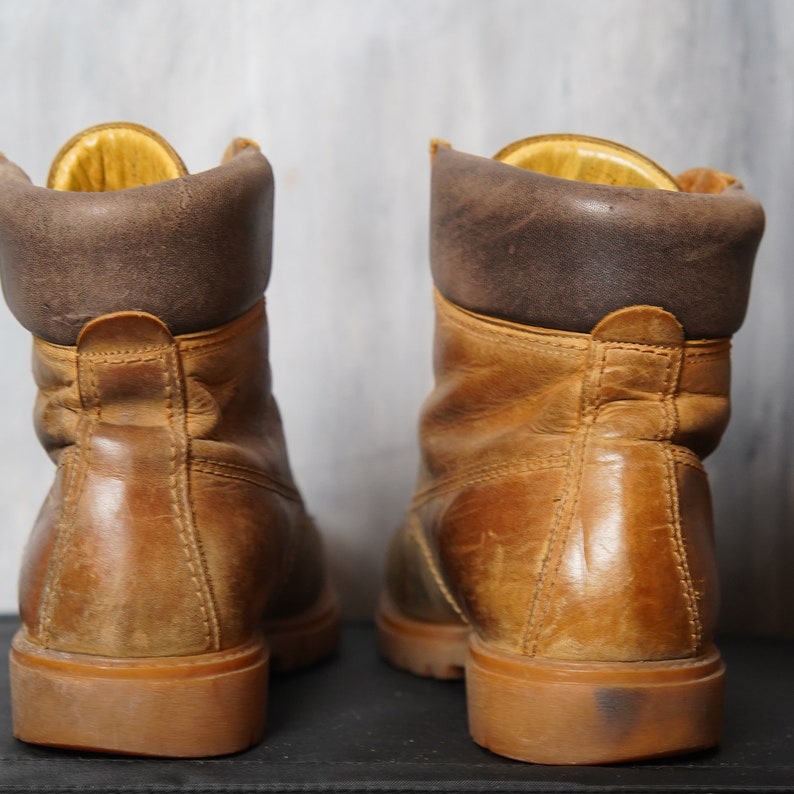 Men Brown Genuine Leather Panama Jack Boots Size 44 / Vintage