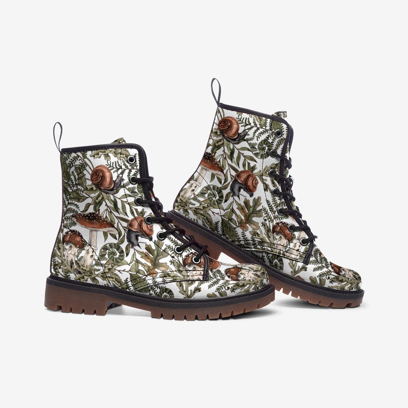 FOREST PLANTS & SNAIL Goblincore Botanical Aesthetic Vegan