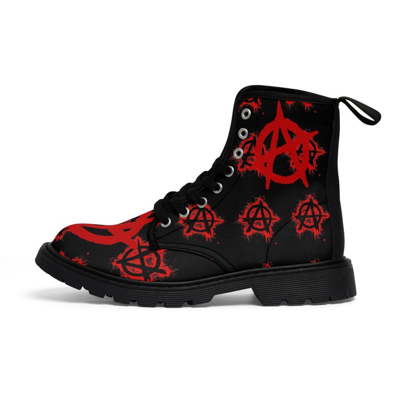 Anarchy Metal Gothic Women's Canvas Boots