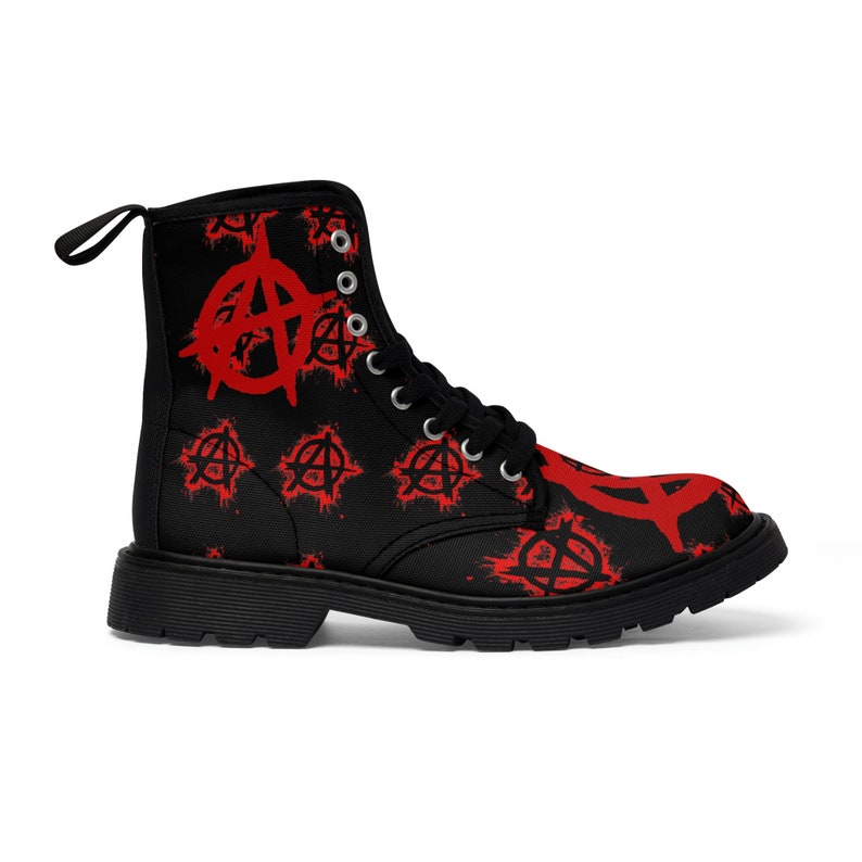 Anarchy Metal Gothic Women's Canvas Boots