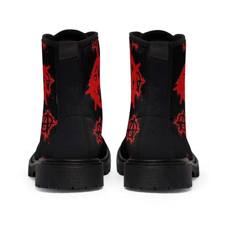 Anarchy Metal Gothic Women's Canvas Boots