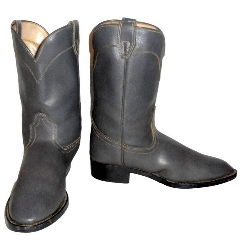 Laredo Cowboy Boots Gray 5 D Country Western Wear Rodeo