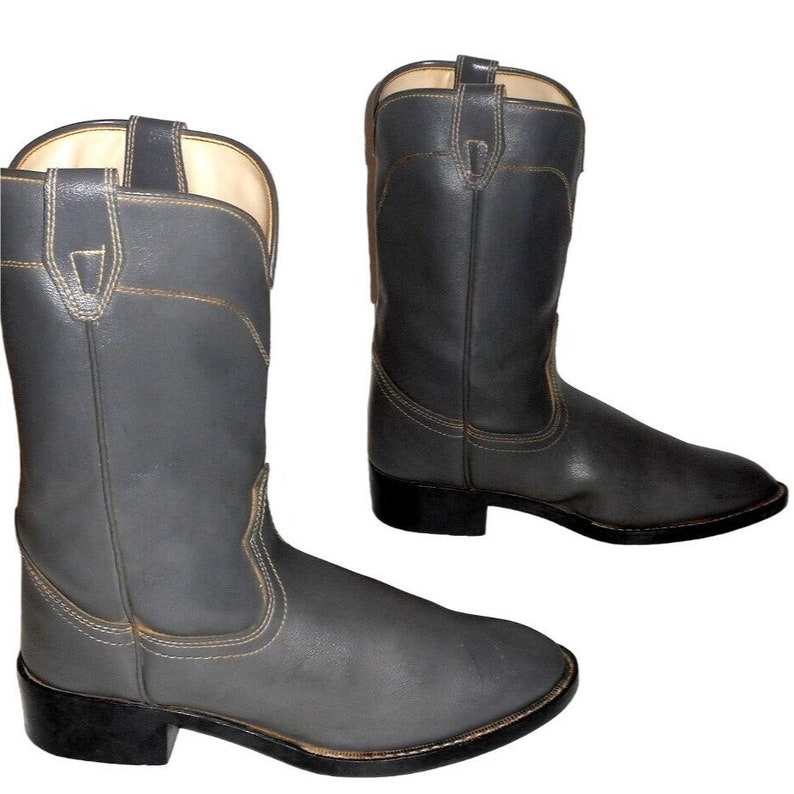 Laredo Cowboy Boots Gray 5 D Country Western Wear Rodeo