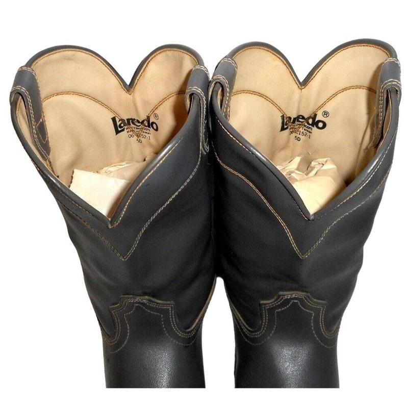 Laredo Cowboy Boots Gray 5 D Country Western Wear Rodeo