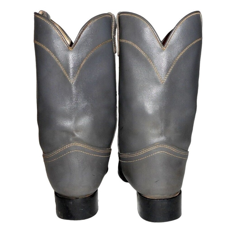 Laredo Cowboy Boots Gray 5 D Country Western Wear Rodeo