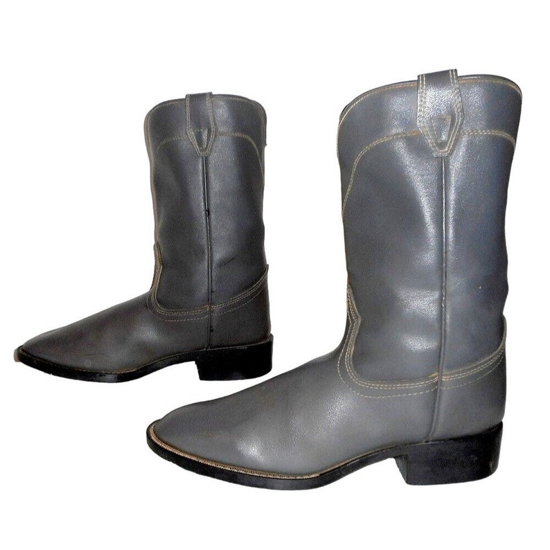 Laredo Cowboy Boots Gray 5 D Country Western Wear Rodeo