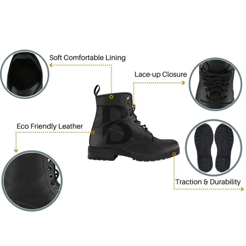 Combat Boots Colorful Dragonfly Handcrafted Leather
