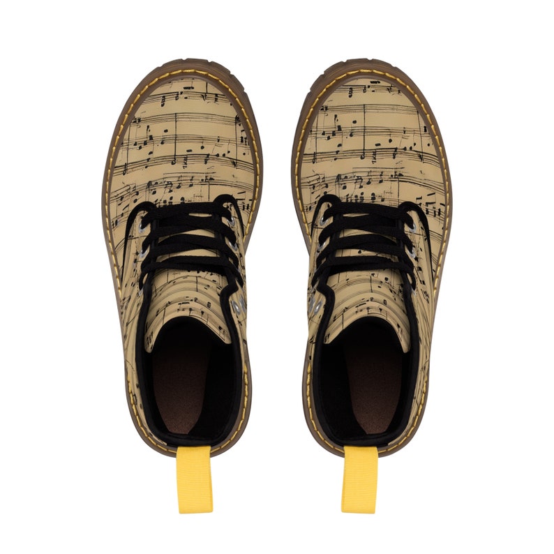 Music Men's Canvas Boots Stylish Boots Music Lover