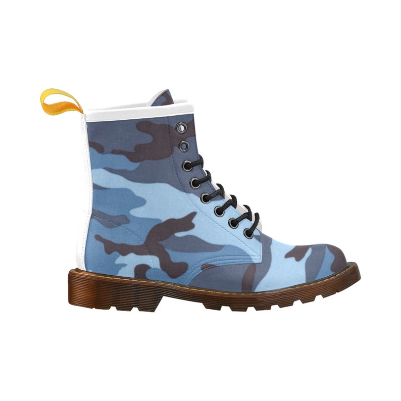 Men's High Grade Synthetic Leather Ice Blue Winter