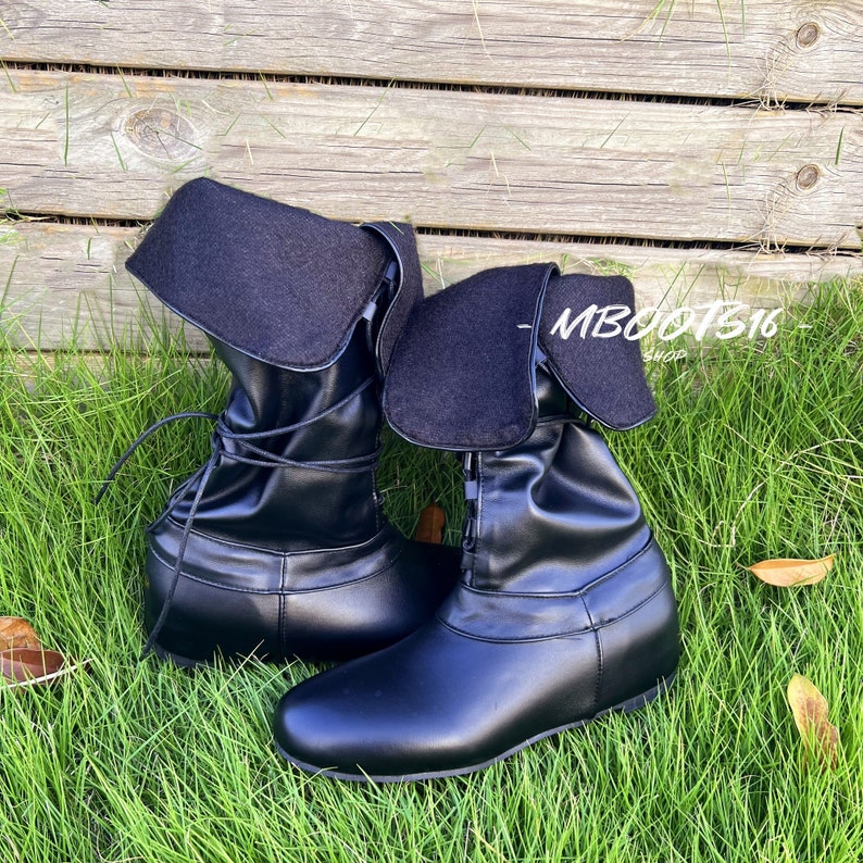 Medieval Renaissance Boots Viking Lace up Boots Renaissance