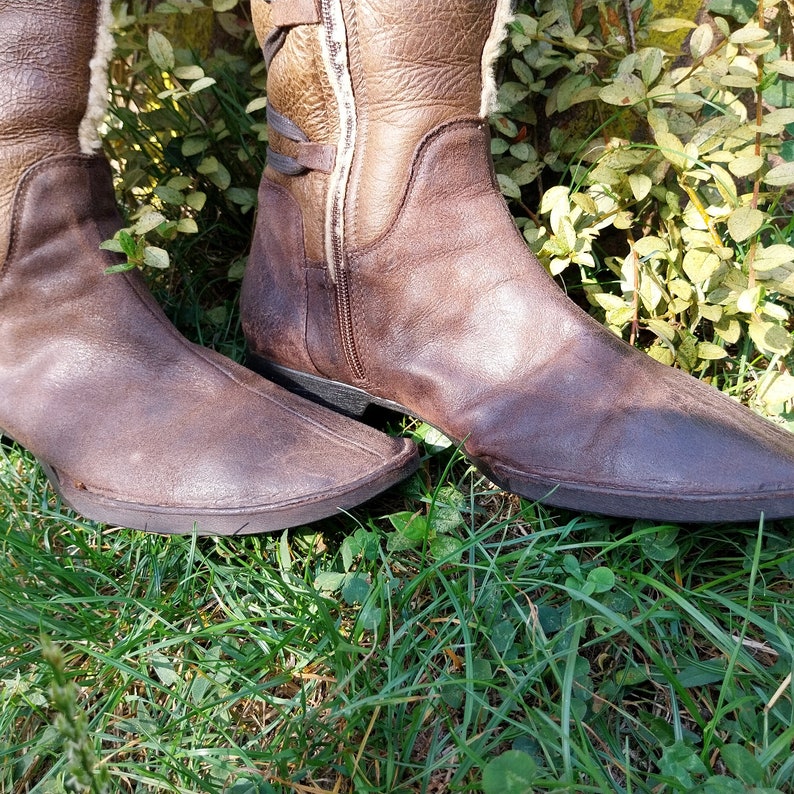 Lavorazione Artigiana Lace up Boots Vintage Leather Boots