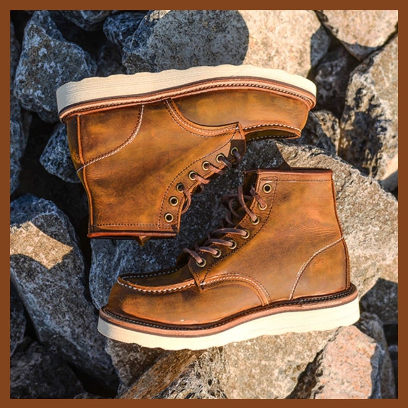 Boots Horse Leather Boots Retro Crazy Men's High-top