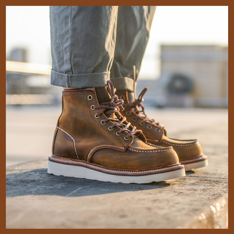 Boots Horse Leather Boots Retro Crazy Men's High-top