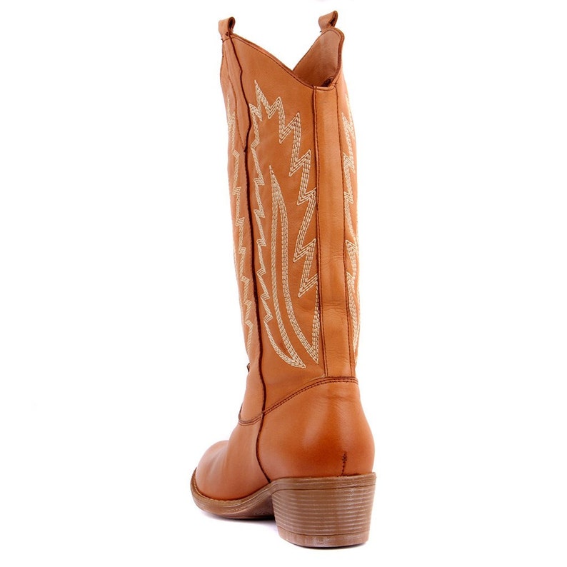 Woman Genuine Leather Cowboy Western Boots/ Casual Boots