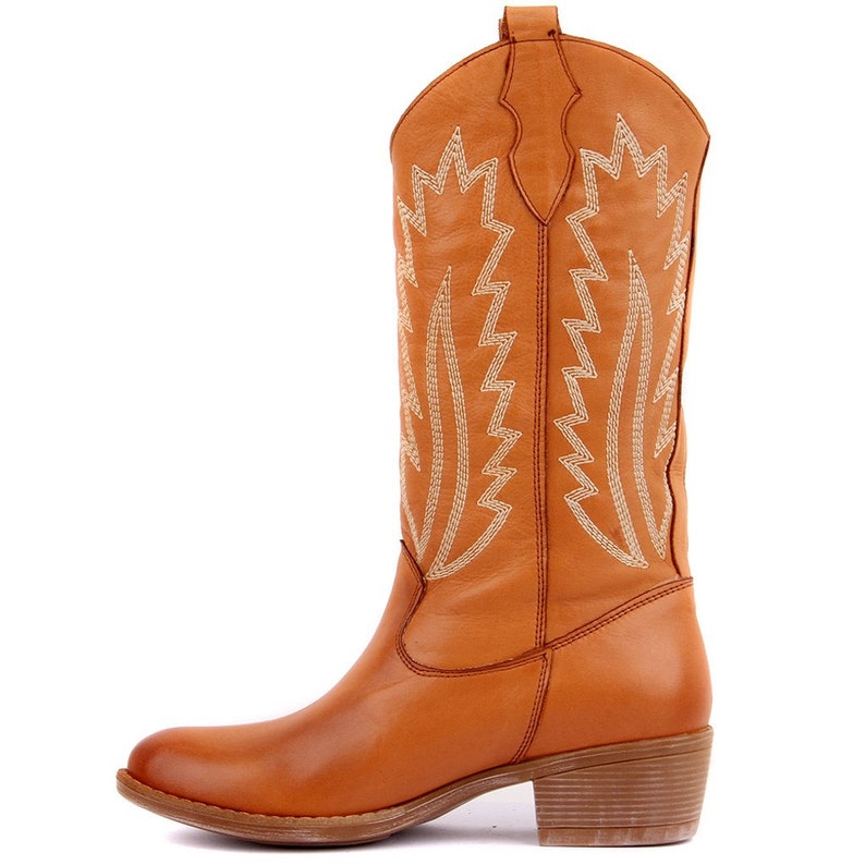 Woman Genuine Leather Cowboy Western Boots/ Casual Boots