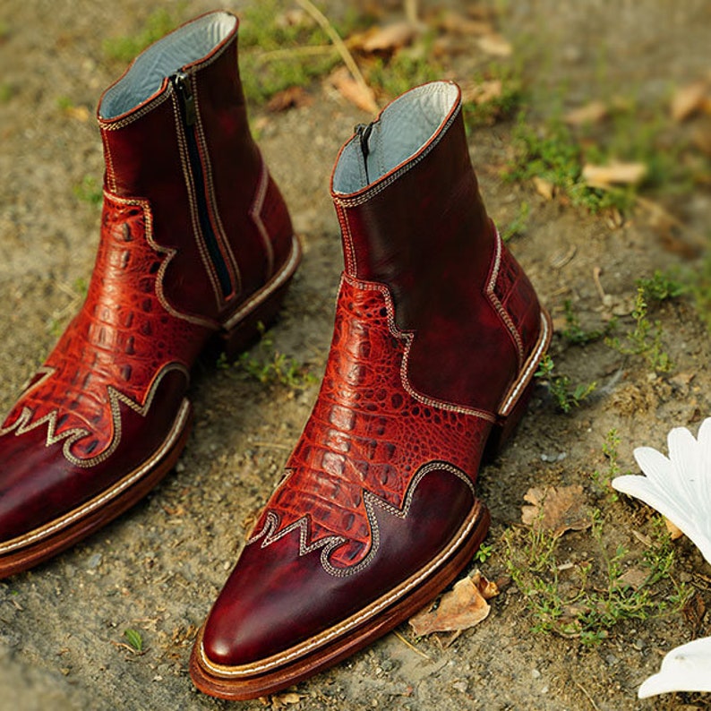 Men Cowboy Boots Chealse Boots for Men Custom Boots for Men
