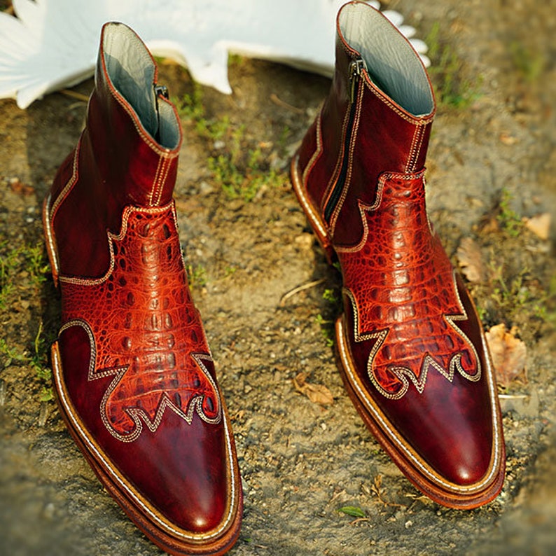 Men Cowboy Boots Chealse Boots for Men Custom Boots for Men