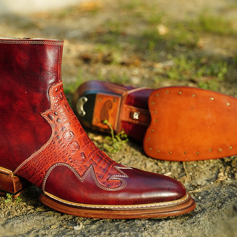 Men Cowboy Boots Chealse Boots for Men Custom Boots for Men