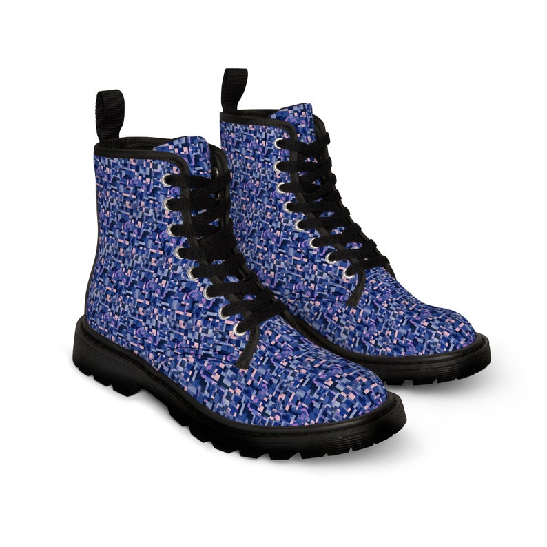 Purple Camouflage Boots
