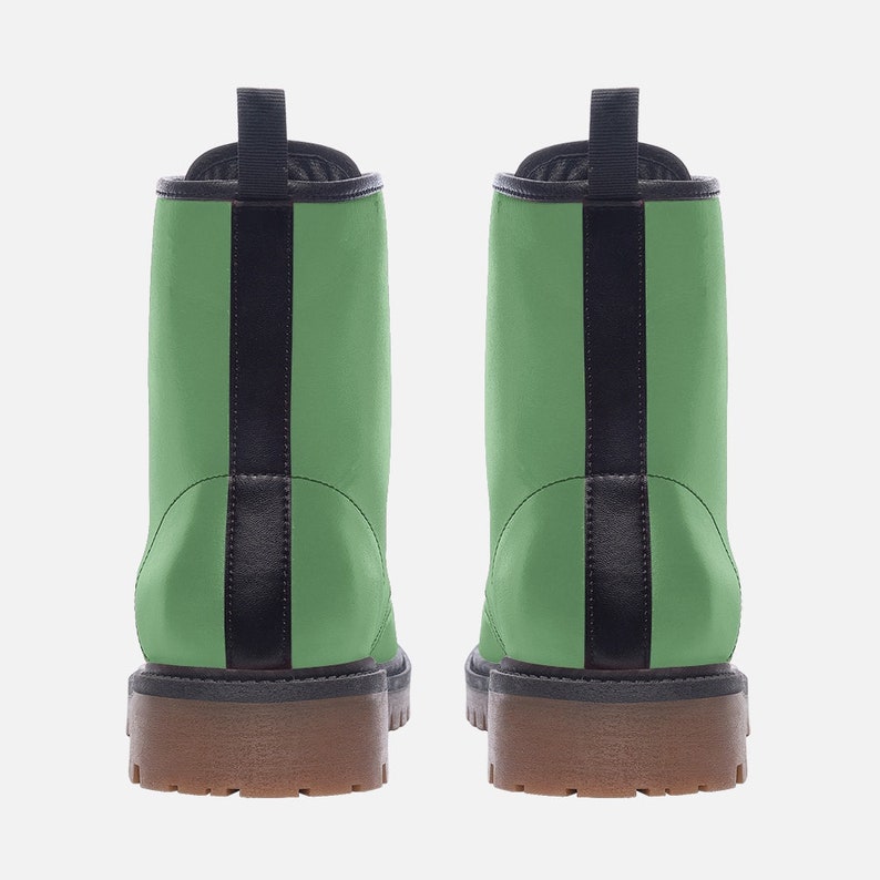 Casual Leather Green Lightweight Boots