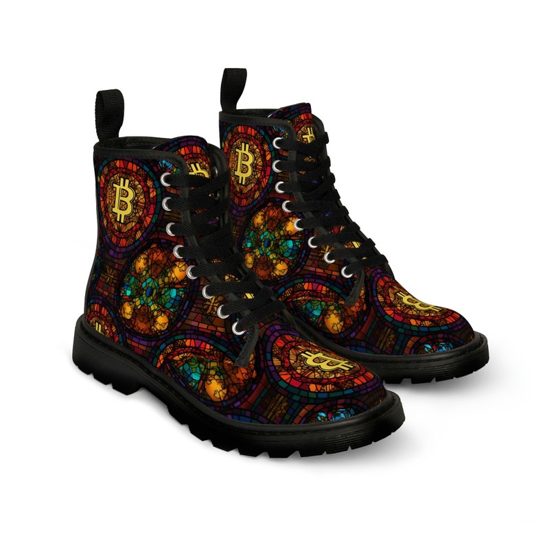 Bitcoin Bankstompers the Cult of Bitcoin Work Boots Dress