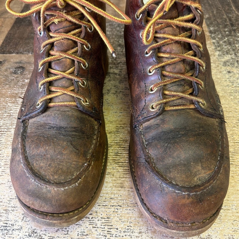 Red Wing Vtg 875 Irish Setter Moc Toe Boots Mens 10 D