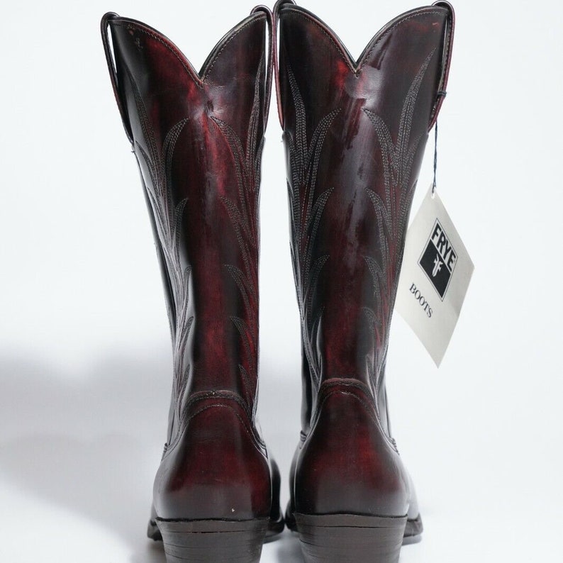 Vintage Frye Mid Calf 1'' 1/2'' Heel Cowboy