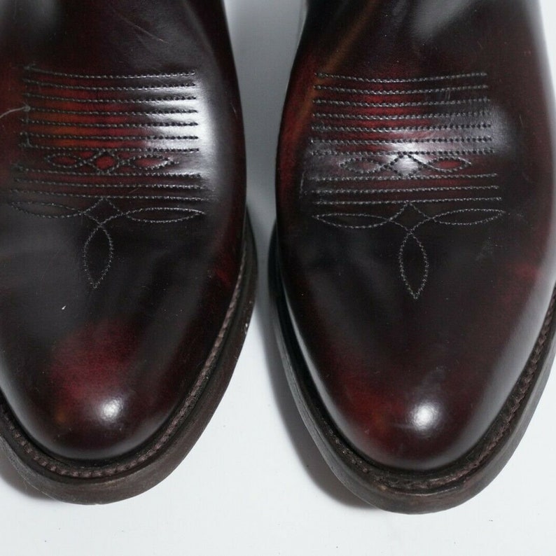 Vintage Frye Mid Calf 1'' 1/2'' Heel Cowboy