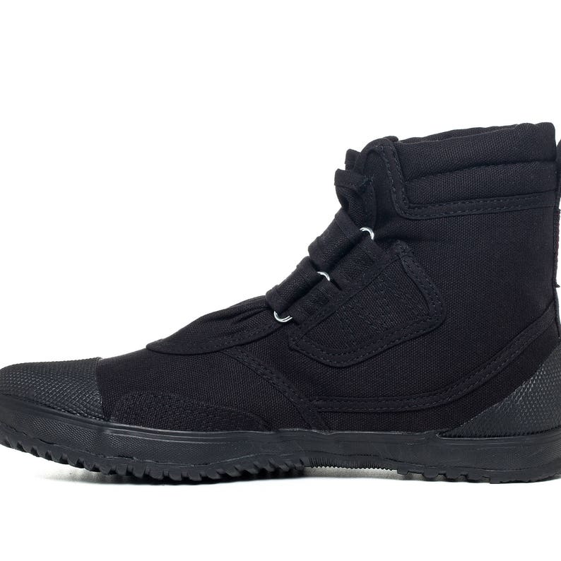 Fugu Ka-ni Cool Japanese Boots VEGAN Black UNISEX