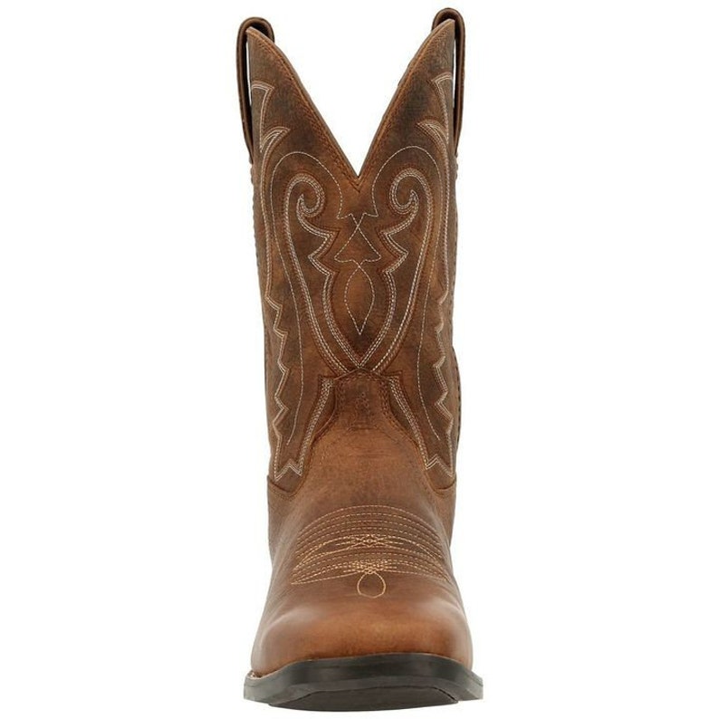 Westward Prairie Brown Square Toe Western Boot for Men
