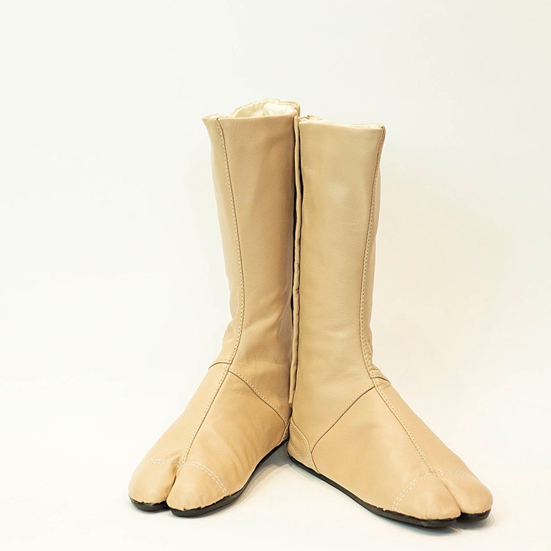 Japanese Tabi Boots in Soft Leather Very Comfortable Very