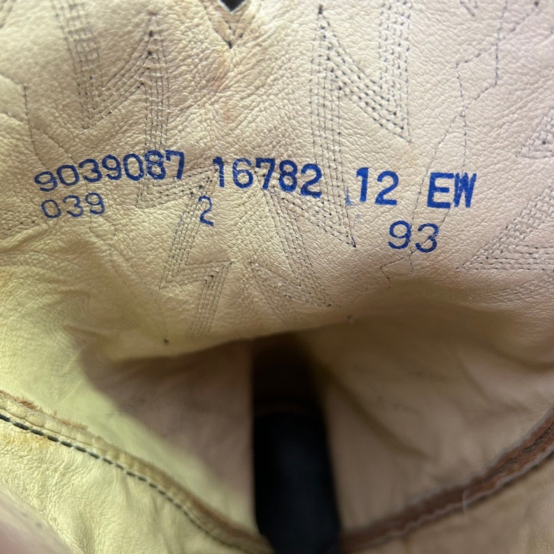 Dan Post 16782 Vtg Cowboy Boots Mens 12 EW