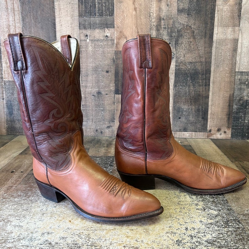 Dan Post 16782 Vtg Cowboy Boots Mens 12 EW