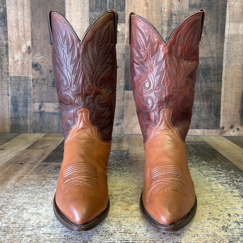 Dan Post 16782 Vtg Cowboy Boots Mens 12 EW