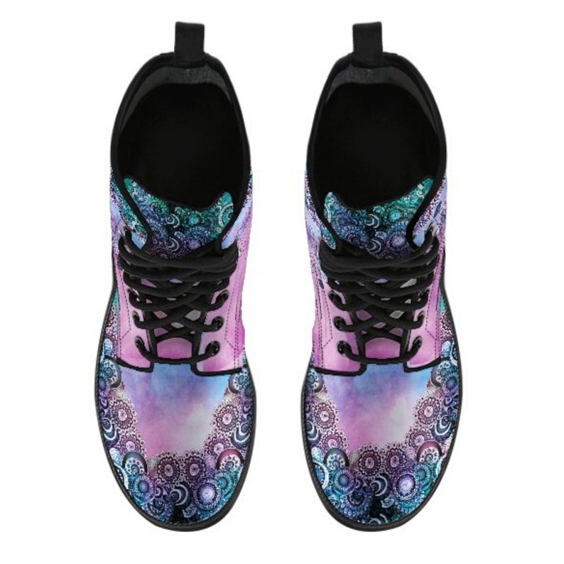 Purple Dragonfly Boots Handcrafted Womens Bohemian Boho Chic