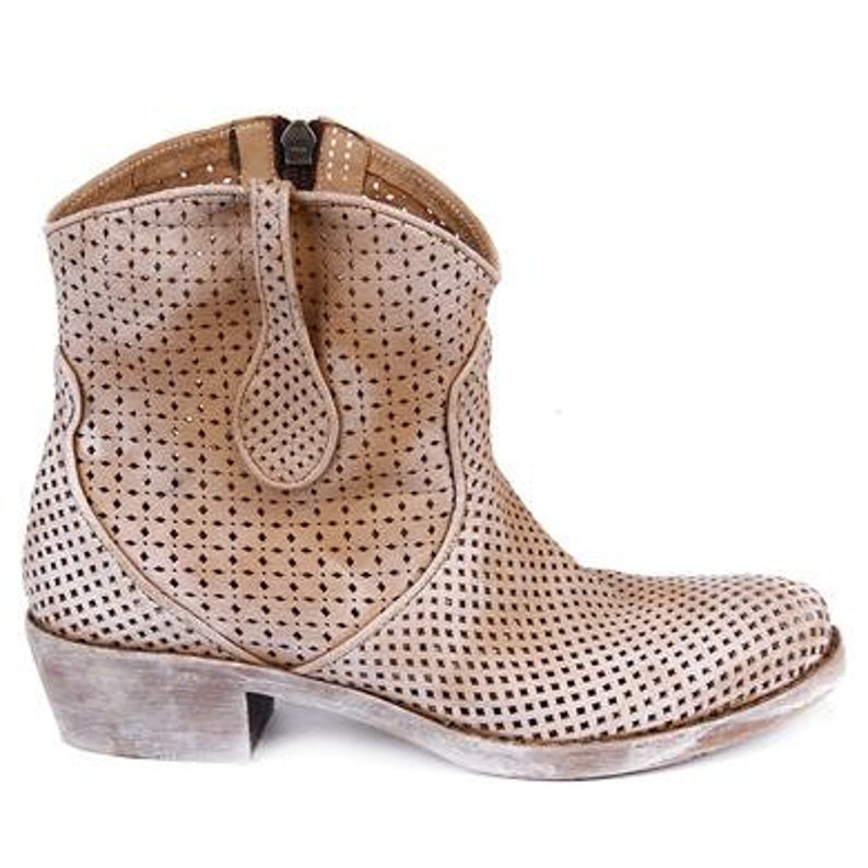 Genuine Leather Western Summer Boots Casual Women Boots