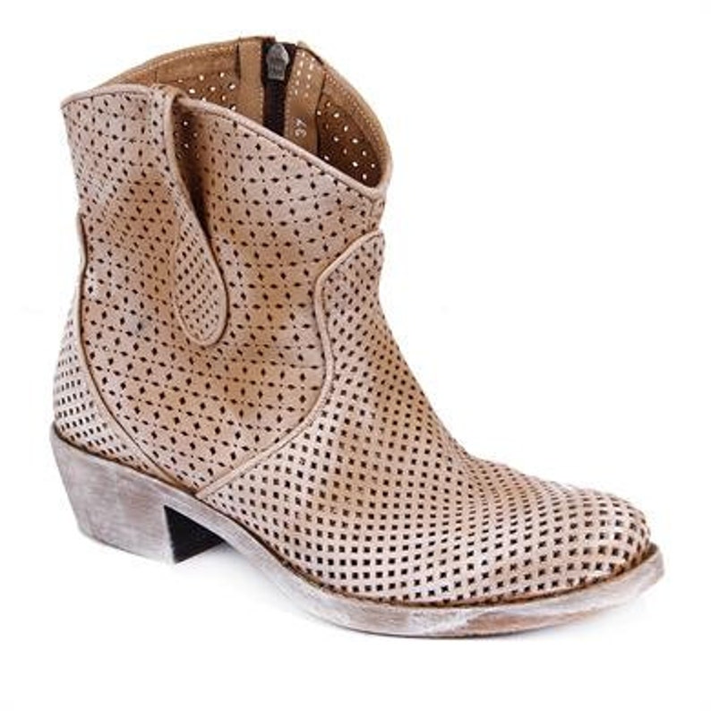 Genuine Leather Western Summer Boots Casual Women Boots
