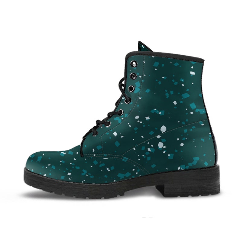 Tropical Jungle Terrazzo Leather Boots Girlfriend Gifts for