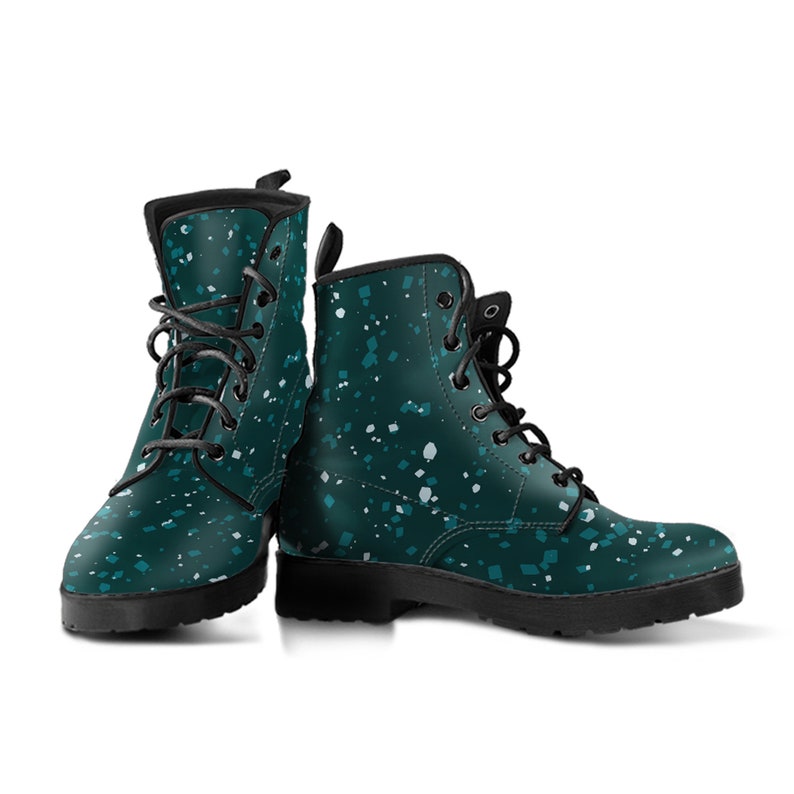 Tropical Jungle Terrazzo Leather Boots Girlfriend Gifts for