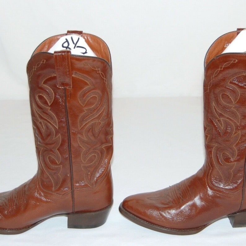 Dan Post Mens Mignon Leather Tan Cowboy Boots