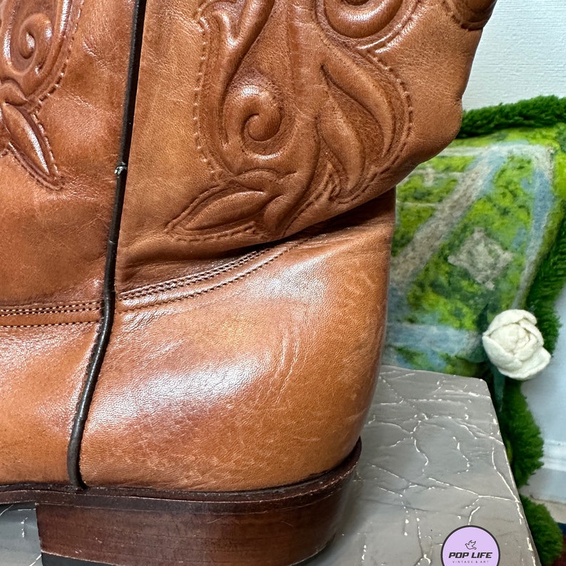 Gorgeous Tony Mora 1764 Western Cowboy Boots Embossed Pattern