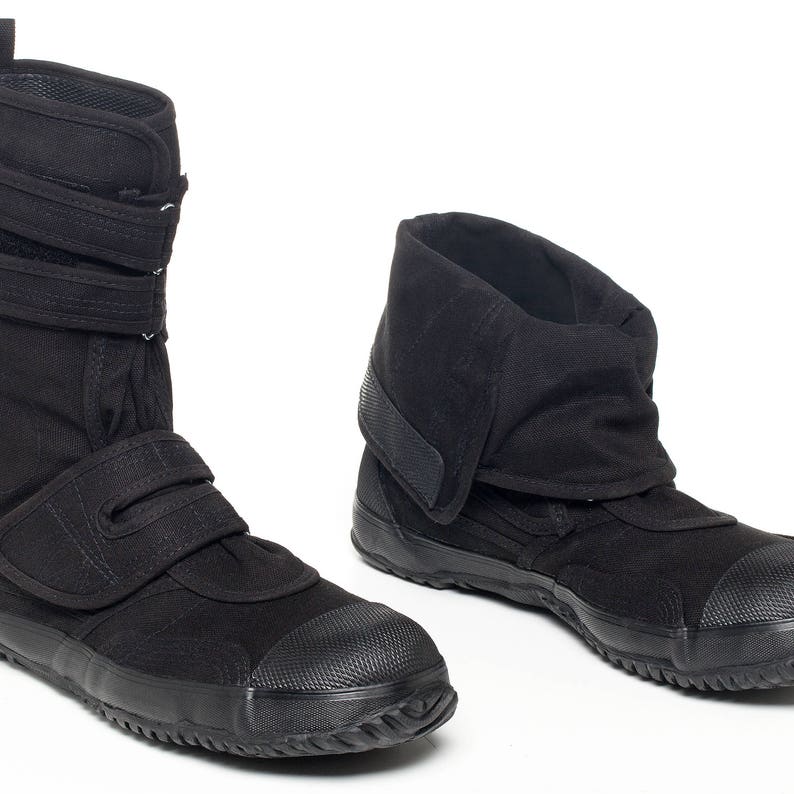 Japanese Unisex Vegan Saftey Boots SA-ME Black FUGU