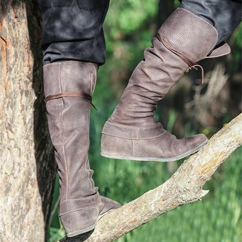 Medieval Renaissance Viking Boots Steampunk Vintage Pirate