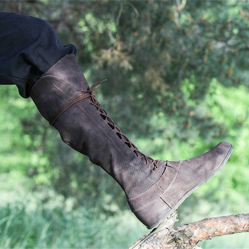Medieval Renaissance Viking Boots Steampunk Vintage Pirate