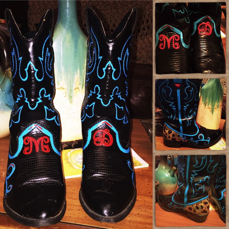 Custom Painted Cowboy Boots