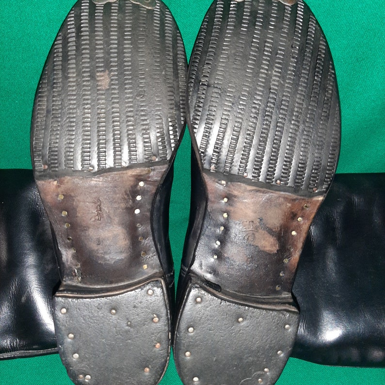Soviet Leather Chrome Boots for Officers USSR Military High