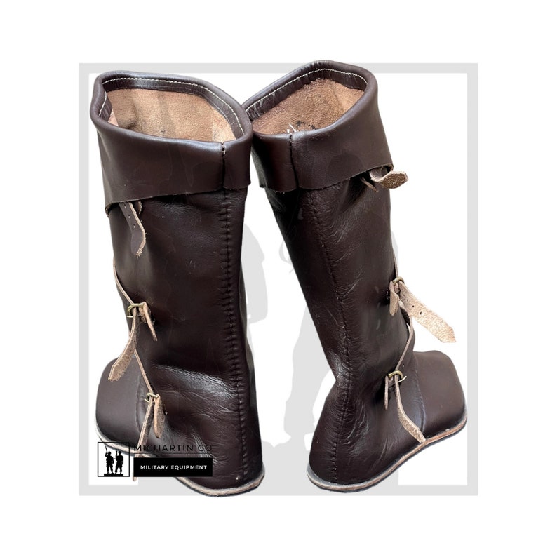Handmade Medieval Boots Late Middle Ages Shoes Gauntlet