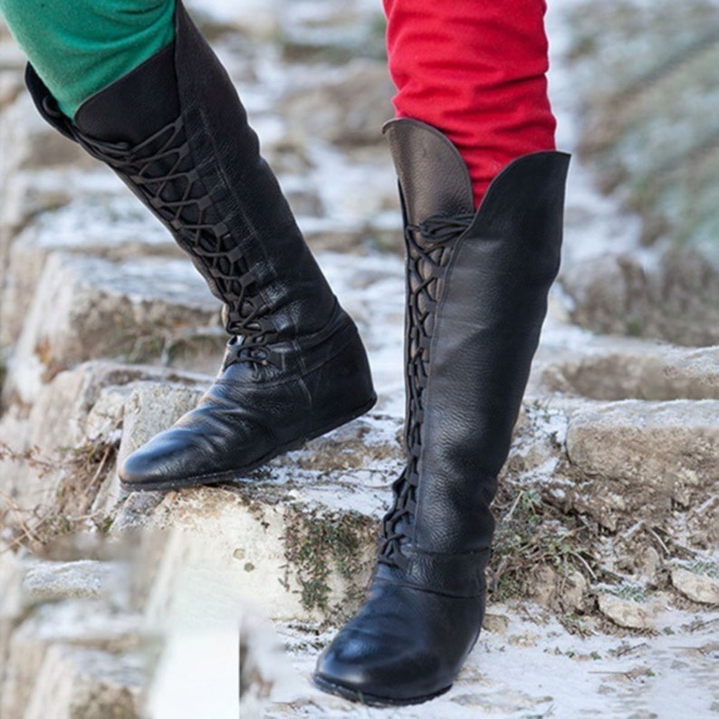 Medieval Renaissance Viking Boots Steam Punk Vintage Pirate