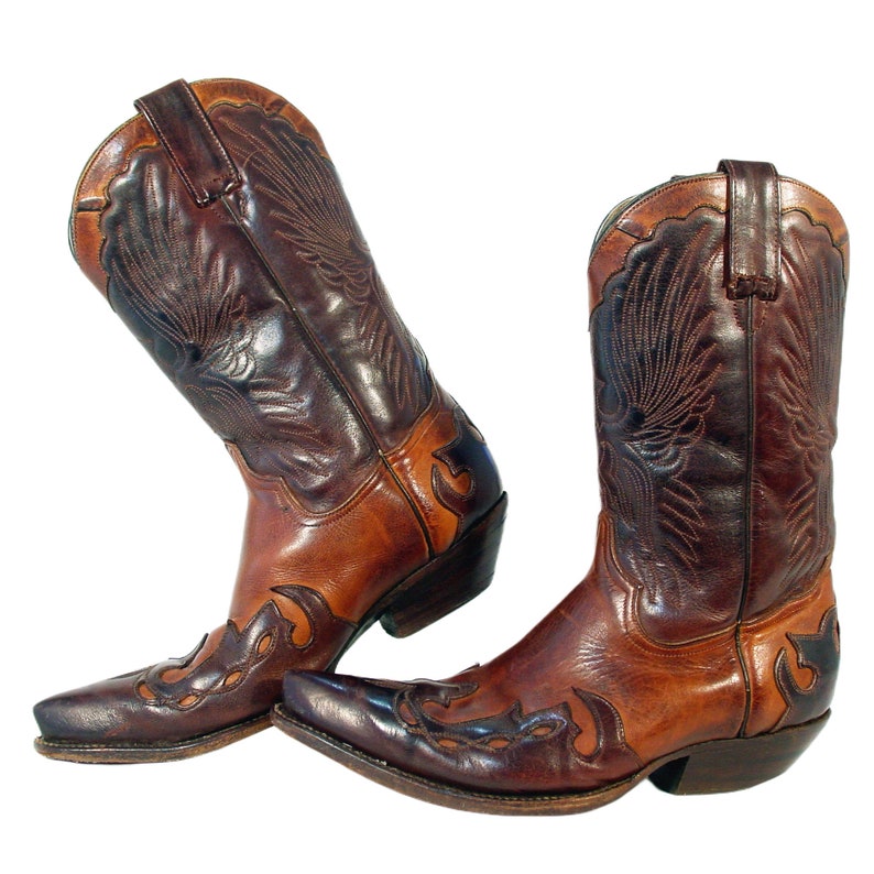 ADAMS BOOT CO. Vintage Cowboy Boots 118005 Men's 10 Made